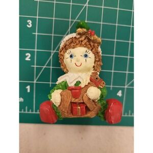 Vintage Elf Rocking Horse Christmas Ornament‎ Holiday Decoration Collectible